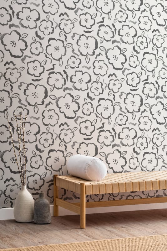 repeating floral pattern wallpaper
