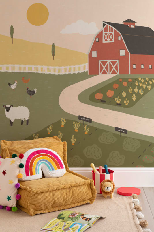 farm wallpaper nursery