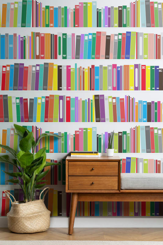 bookshelf effect wallpaper