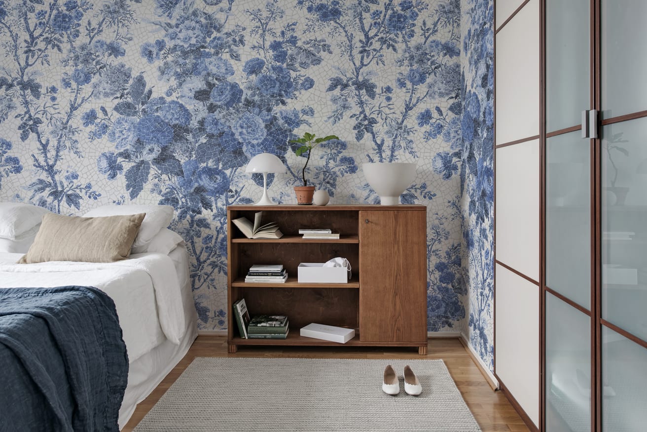Porcelain, Blue - Wallpaper | Rebel Walls Porcelain, Blue - Wallpaper | Rebel Walls