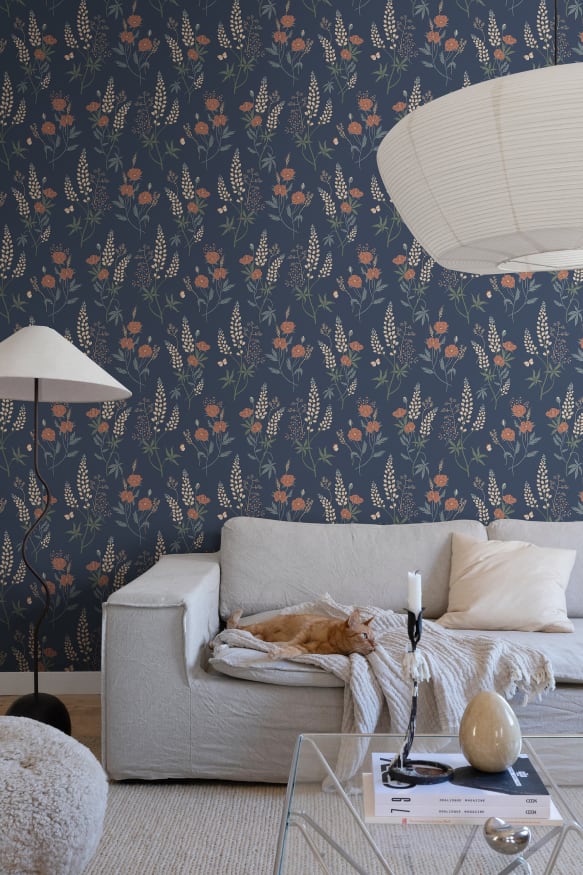 Emma Classic Blue - Wallpaper | Sandberg Wallpaper Emma Classic Blue - Wallpaper | Sandberg Wallpaper