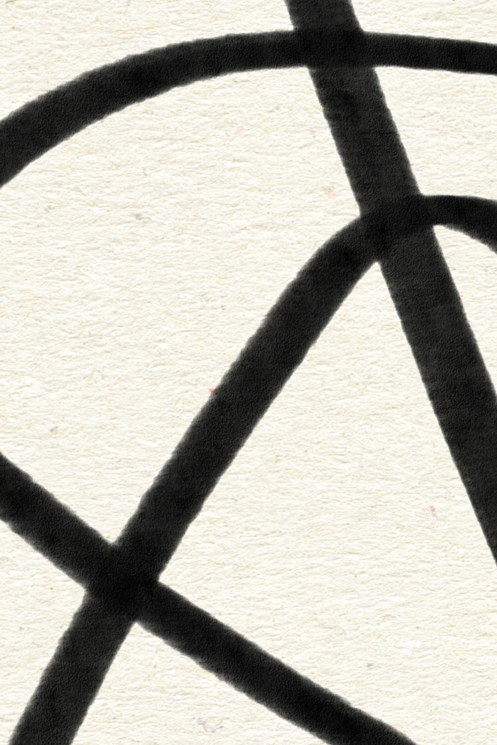 Black & Beige Abstract Doodle Wall Mural