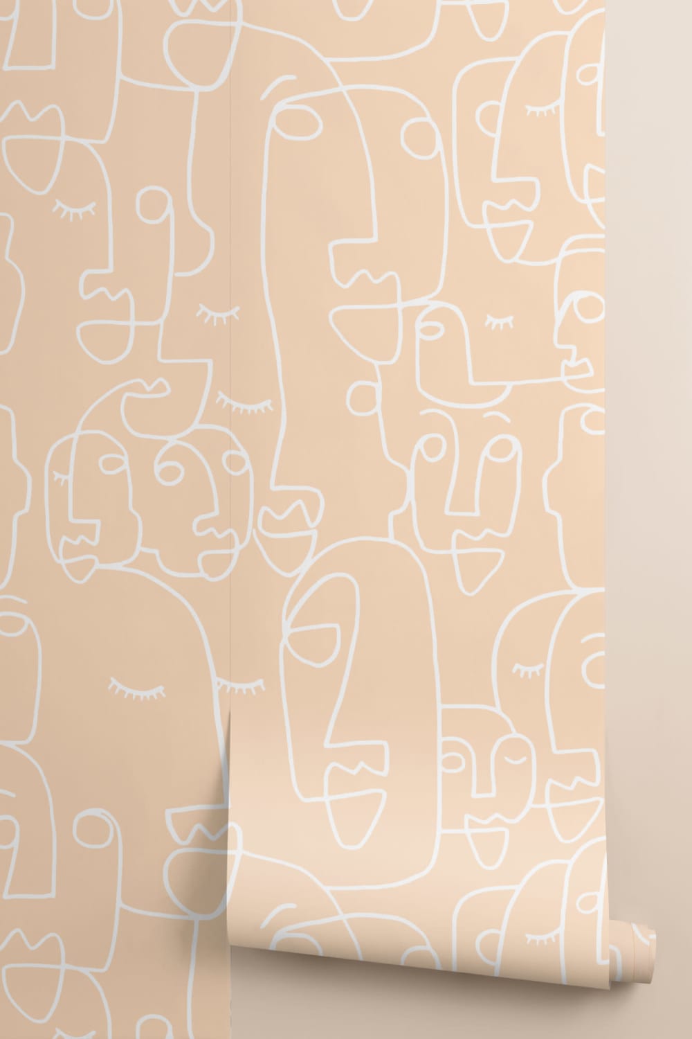 Nude & White Face Wallpaper Mural