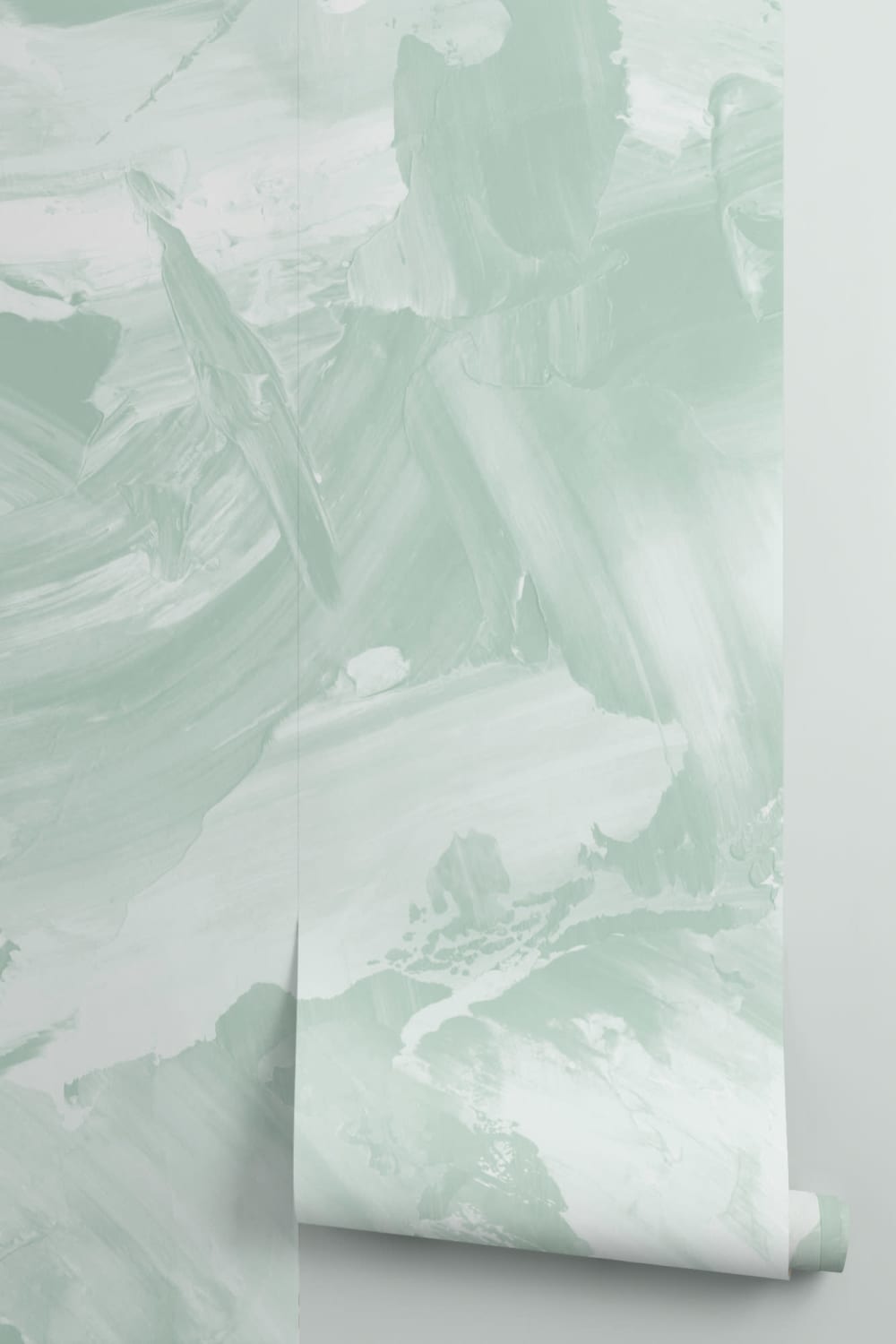 Pehmeä Sage abstrakti Paint Stroke kuvatapetti