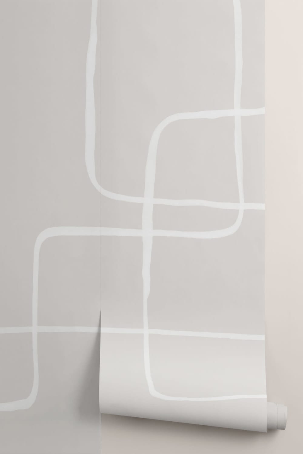 Modern Neutral Abstract Art Wallpaper Mural