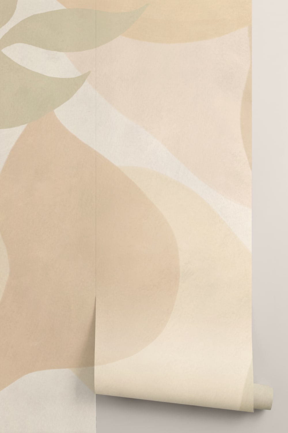 Beige abstrakt Tulum fototapet for en rolig atmosfære