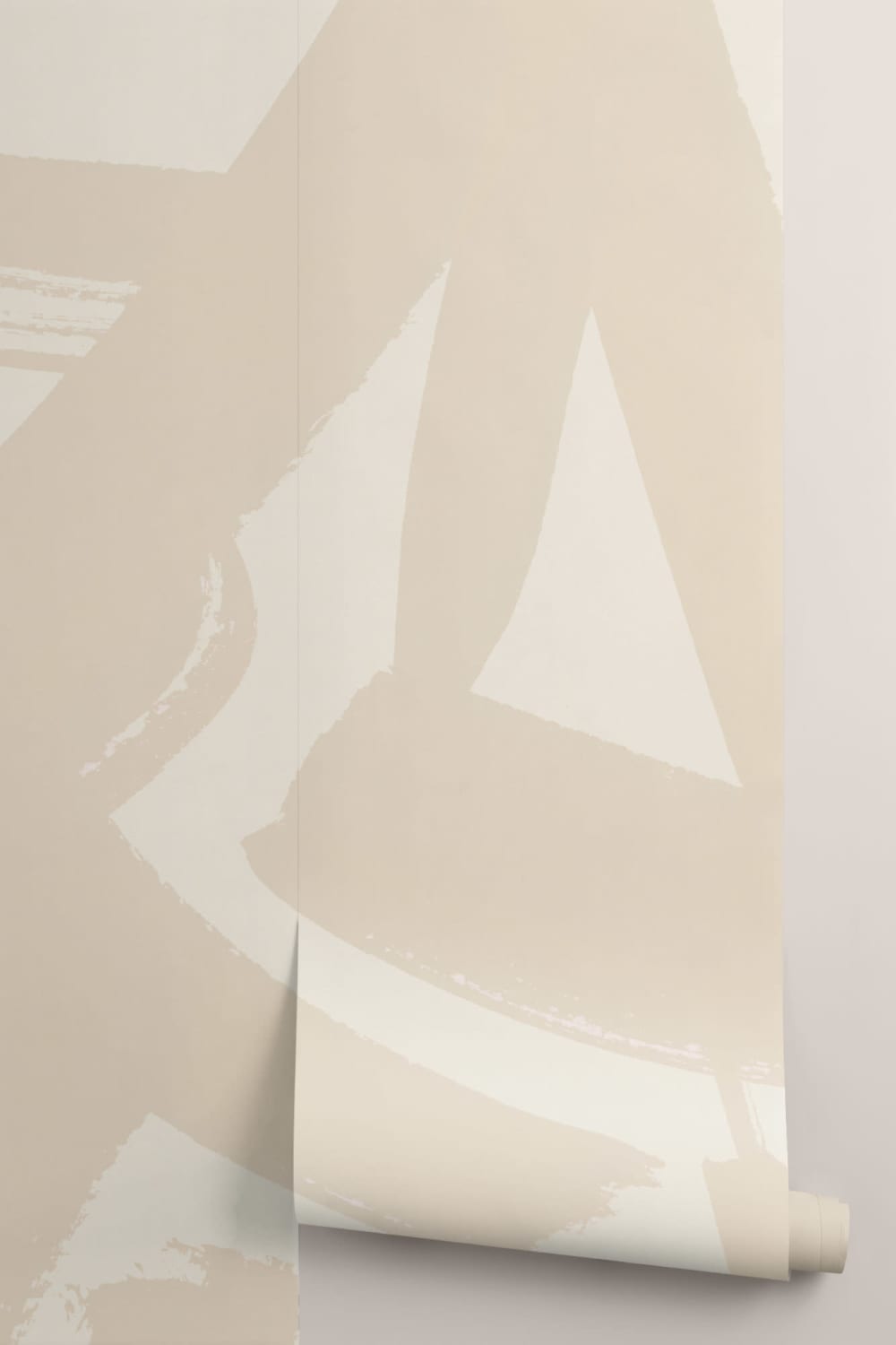 Beige Japanese Calligraphy Wallpaper Mural