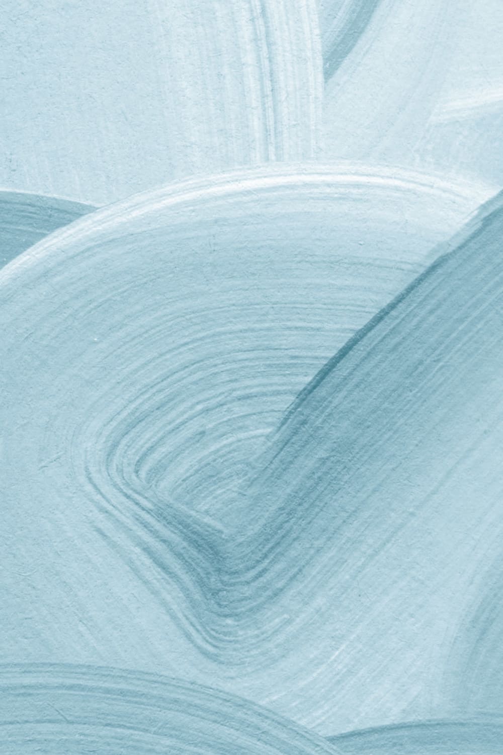 Blue Painted Swirl Brush Strokes Wall Mural