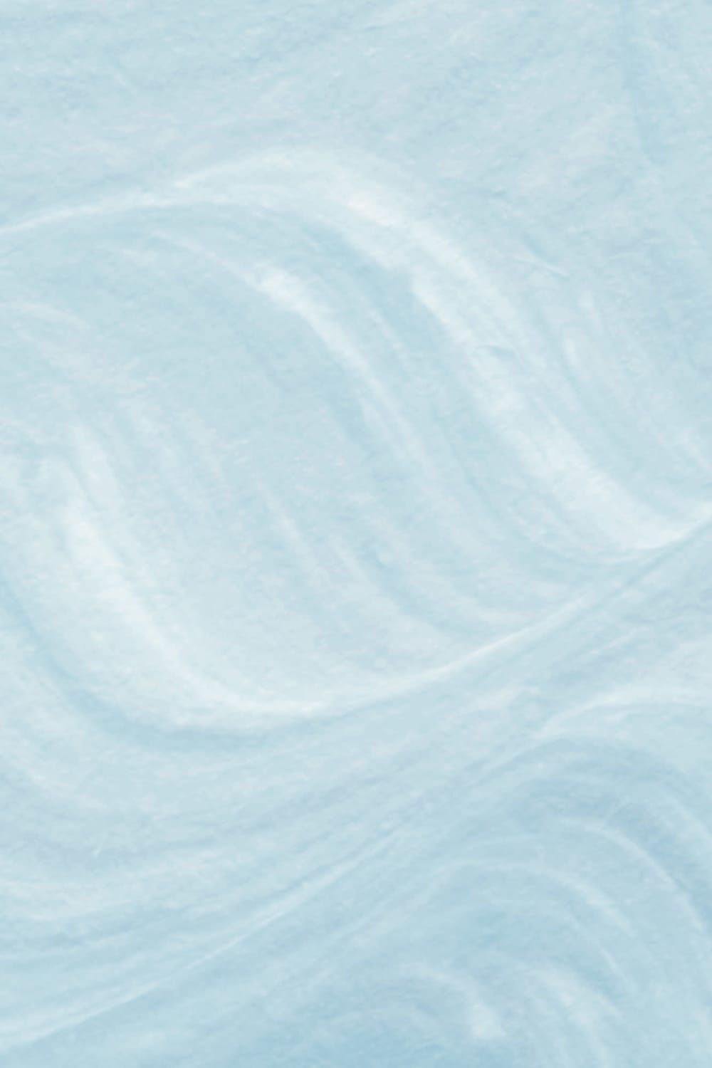 Blue Painted Wavy Brush Strokes Wall Mural