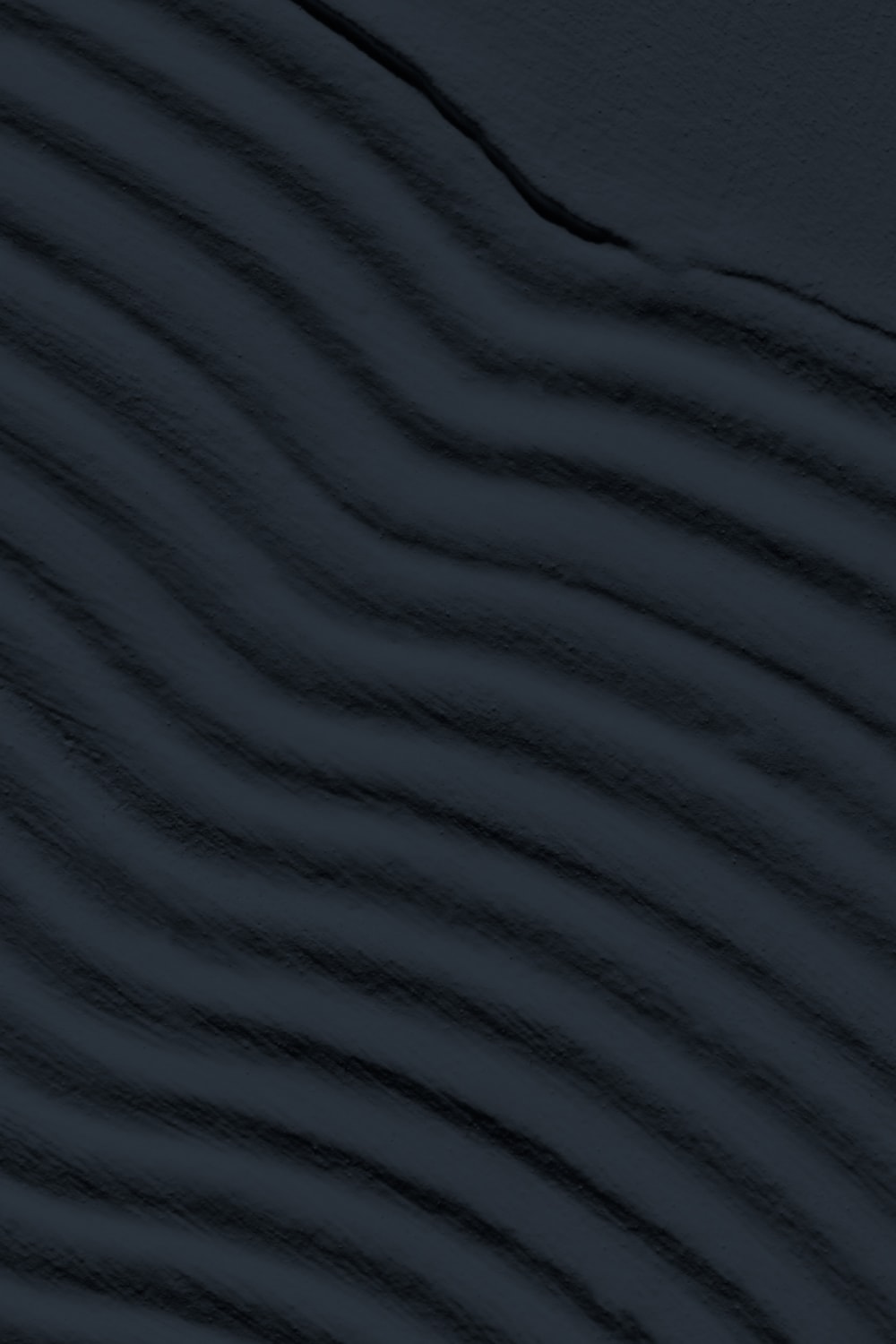 Navy Organic Sculpted Abstract Lines Mural
