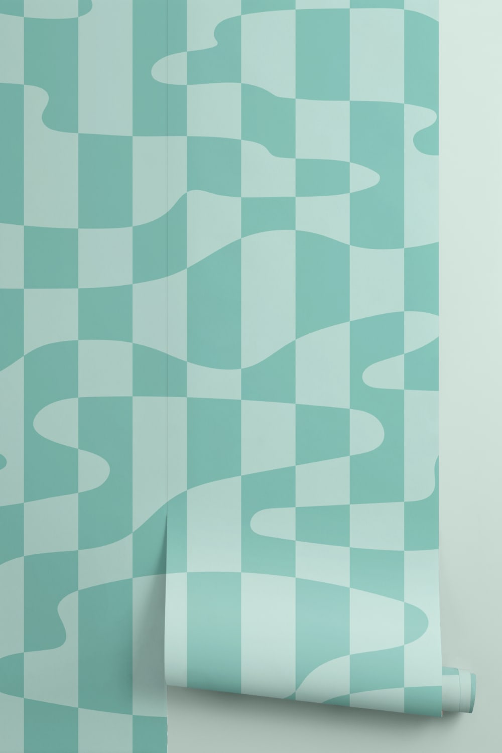 Elizabeth Olwen Stripescape Mural azul