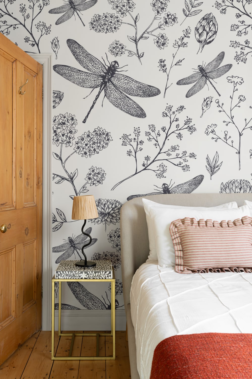 Dragonfly Illustration Wallpaper Mural