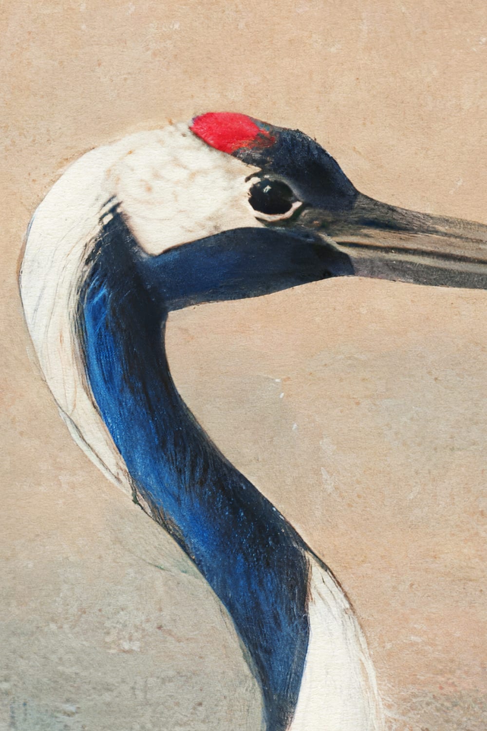 Mural de papel pintado a mano Cranes in Wetlands, de Joseph Wolf