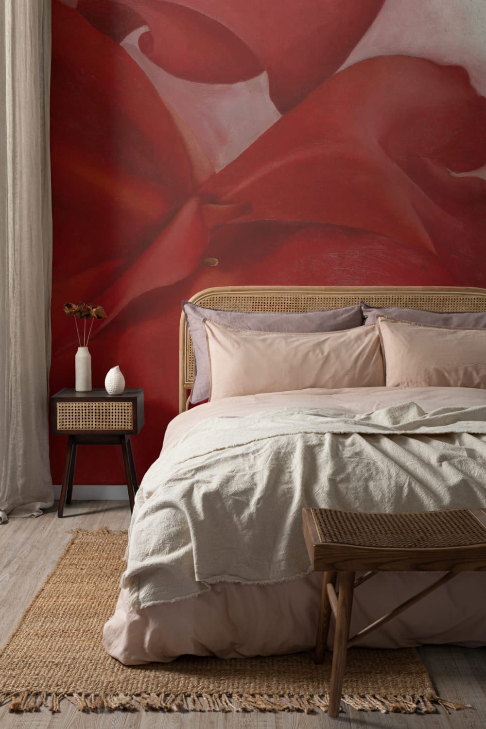Georgia O Keeffe Red Cannas Wall Mural