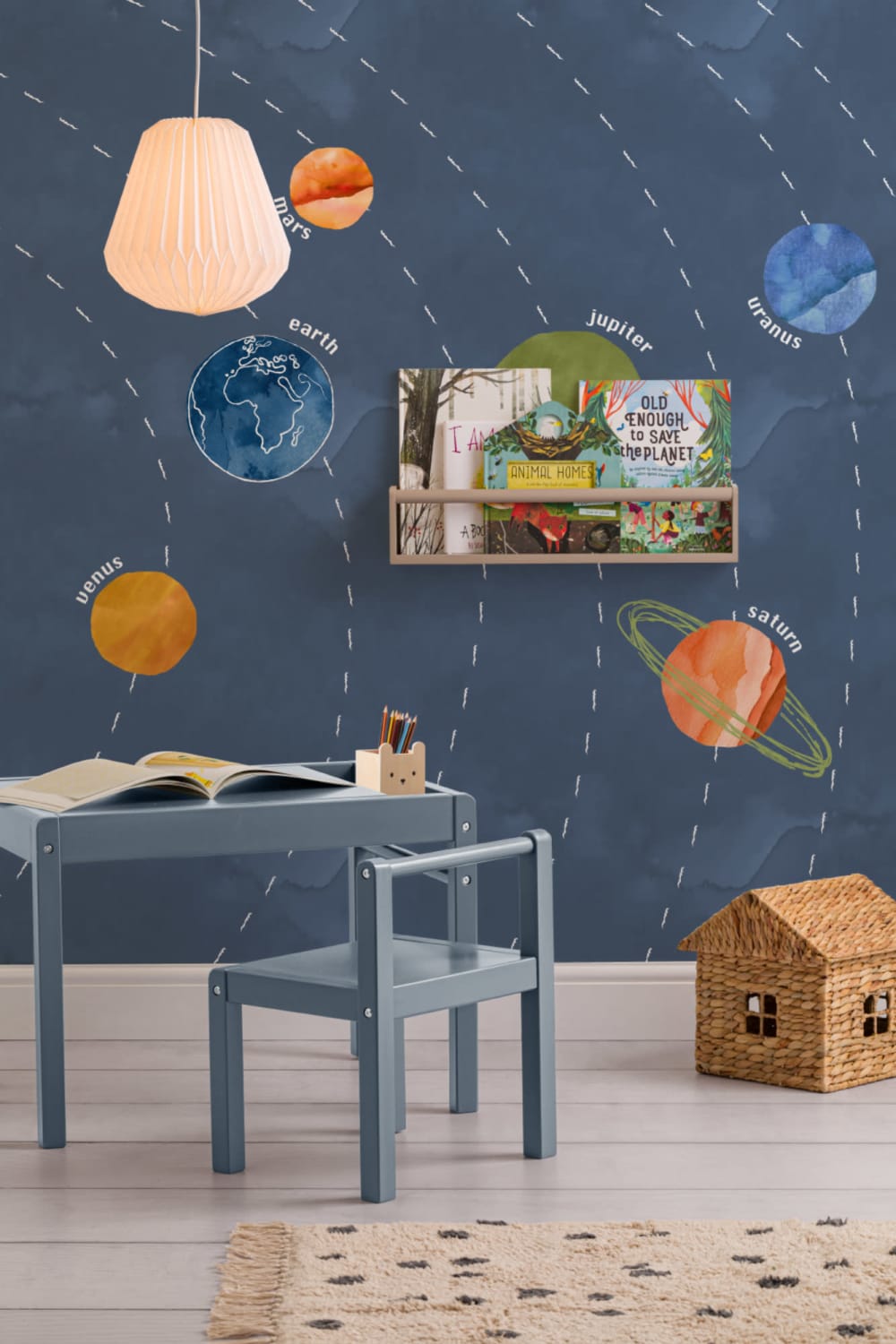 Lapset Aurinkokunnan planeetat kuvatapetti