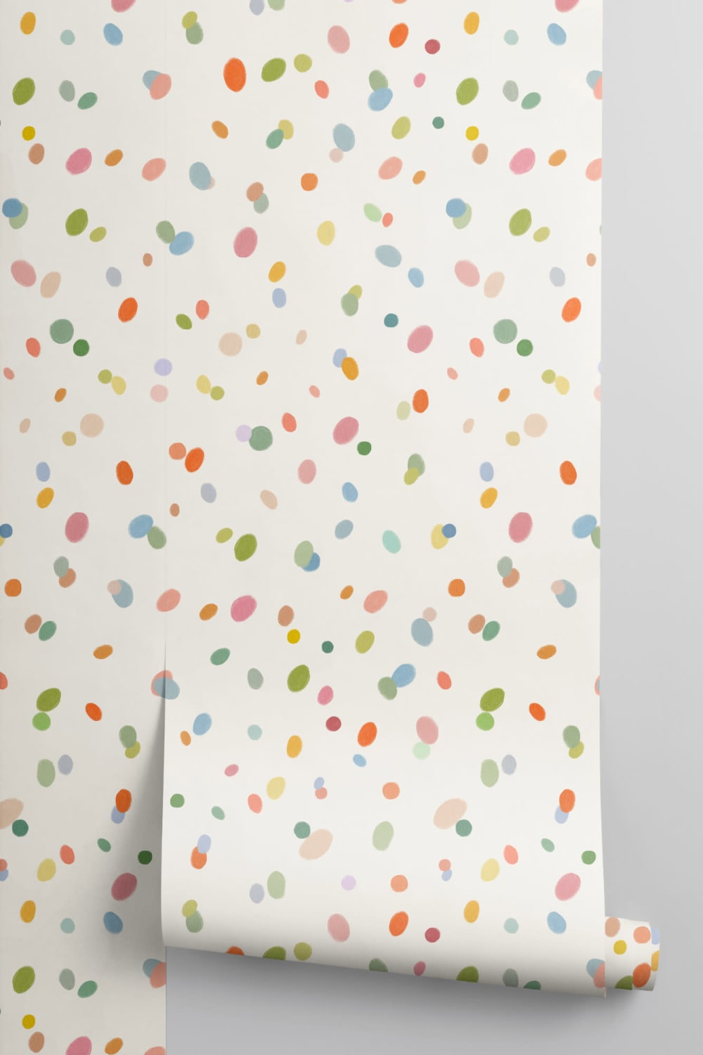 Håndtegnet Pastell Multicolor Spots Bakgrunn