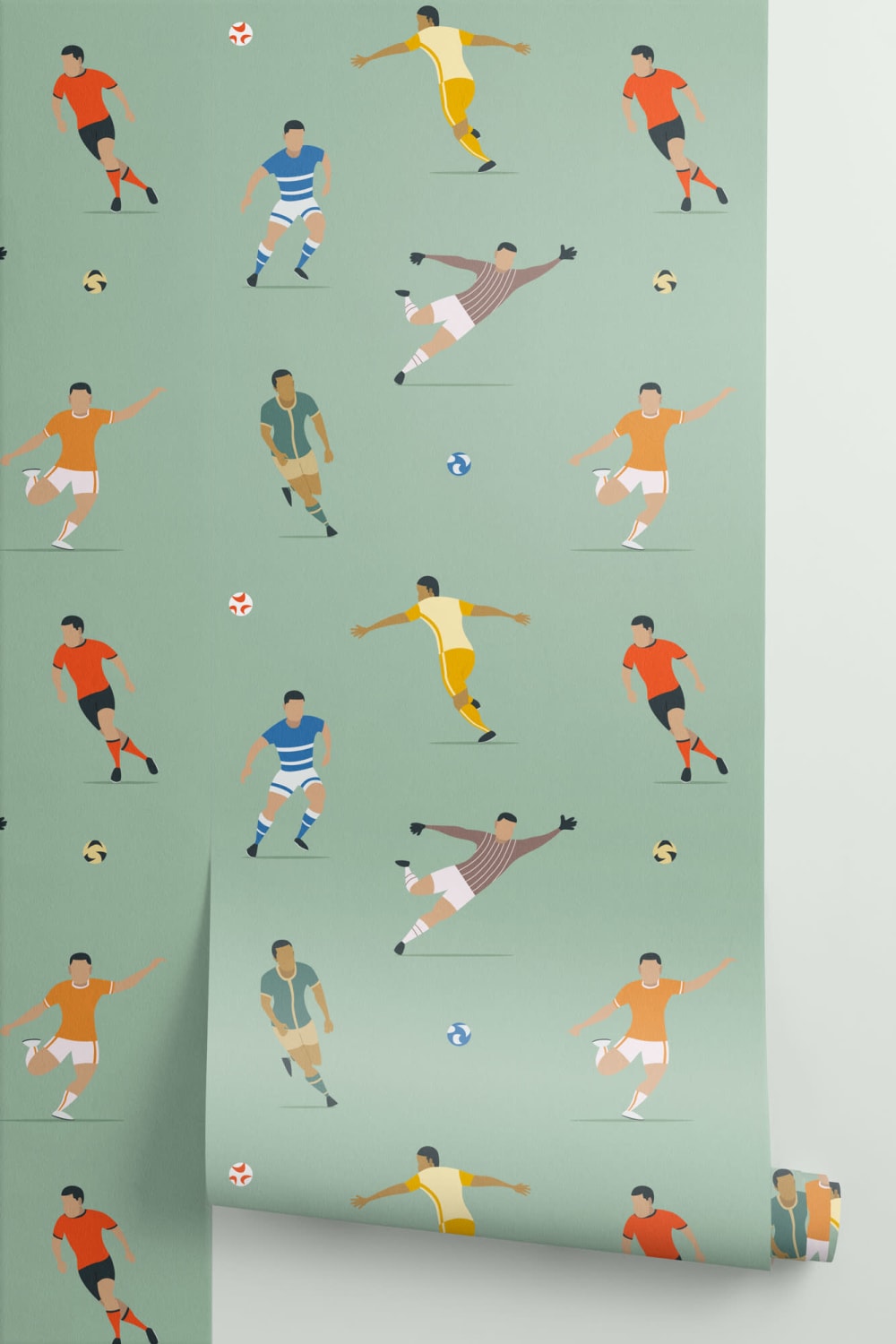 Barn gröna fotbollsspelare Bakgrund