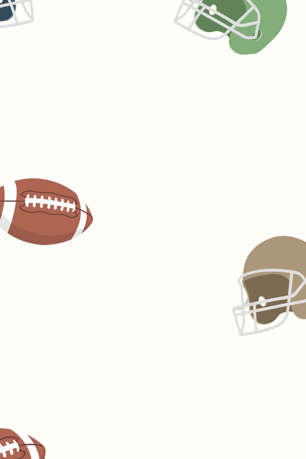 Børn American Football Sports Illustration Wallpaper