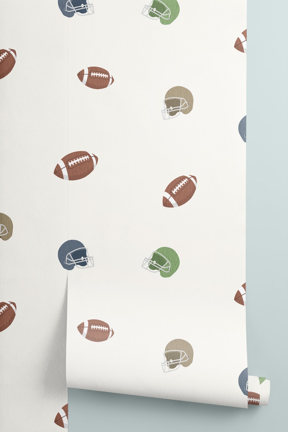 Børn American Football Sports Illustration Wallpaper