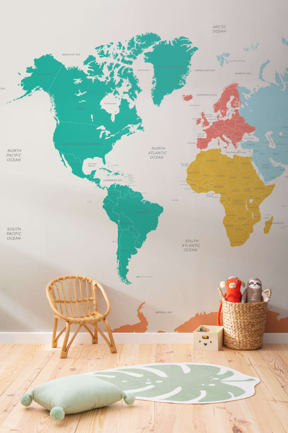 Discovery Map Wallpaper Mural