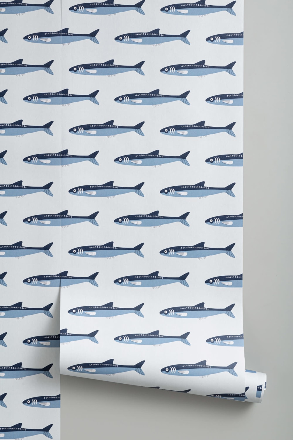Fish Pattern Seaside Repeat Pattern Wallpaper
