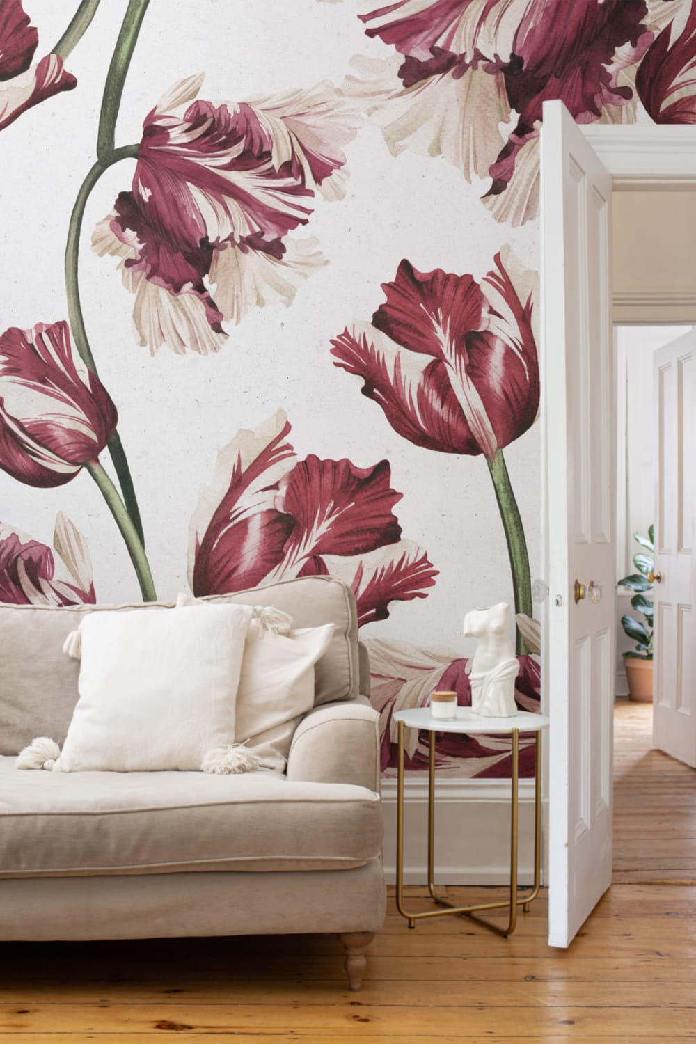 Red Tulip Wallpaper Mural