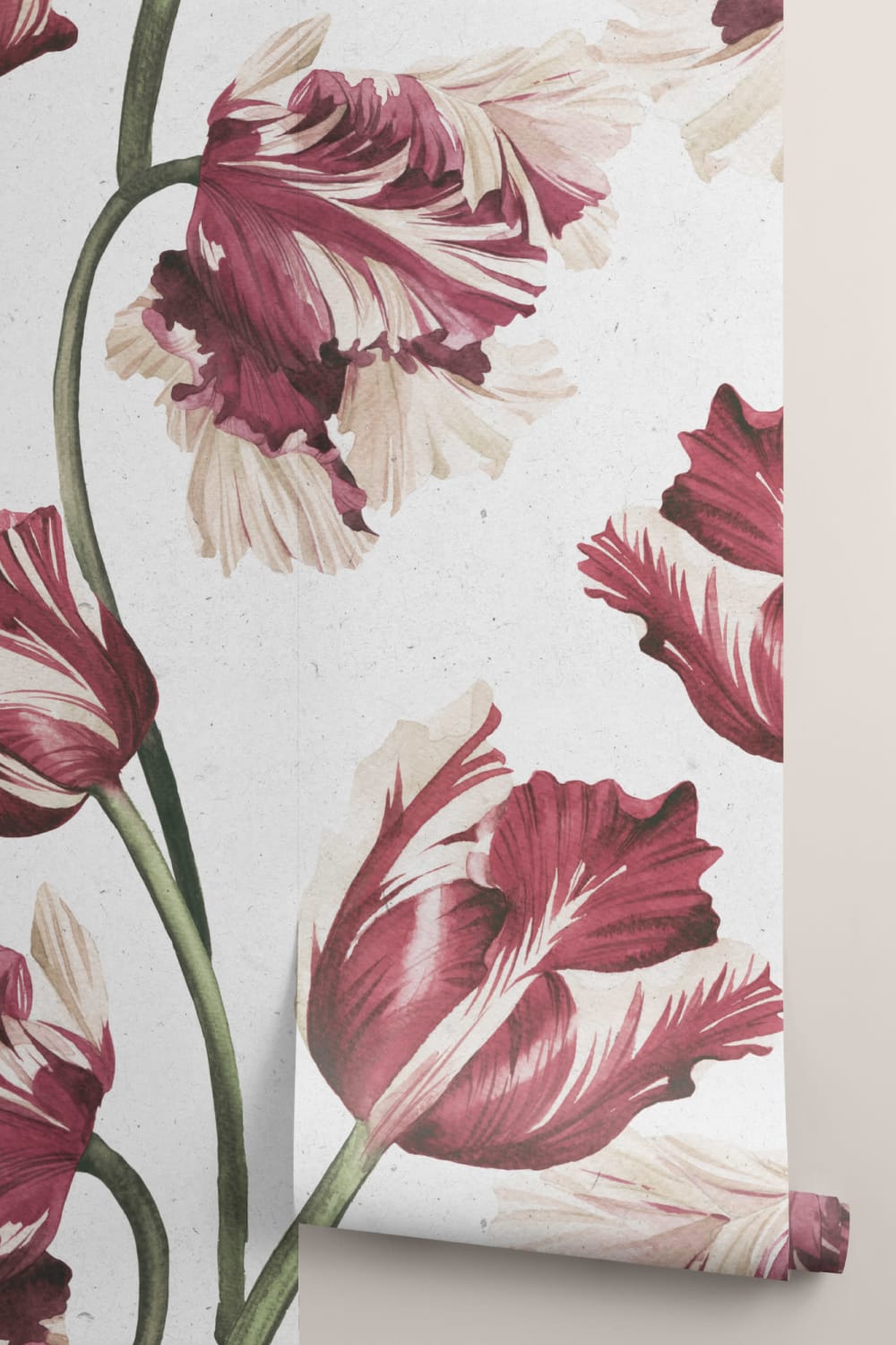 Red Tulip Wallpaper Mural