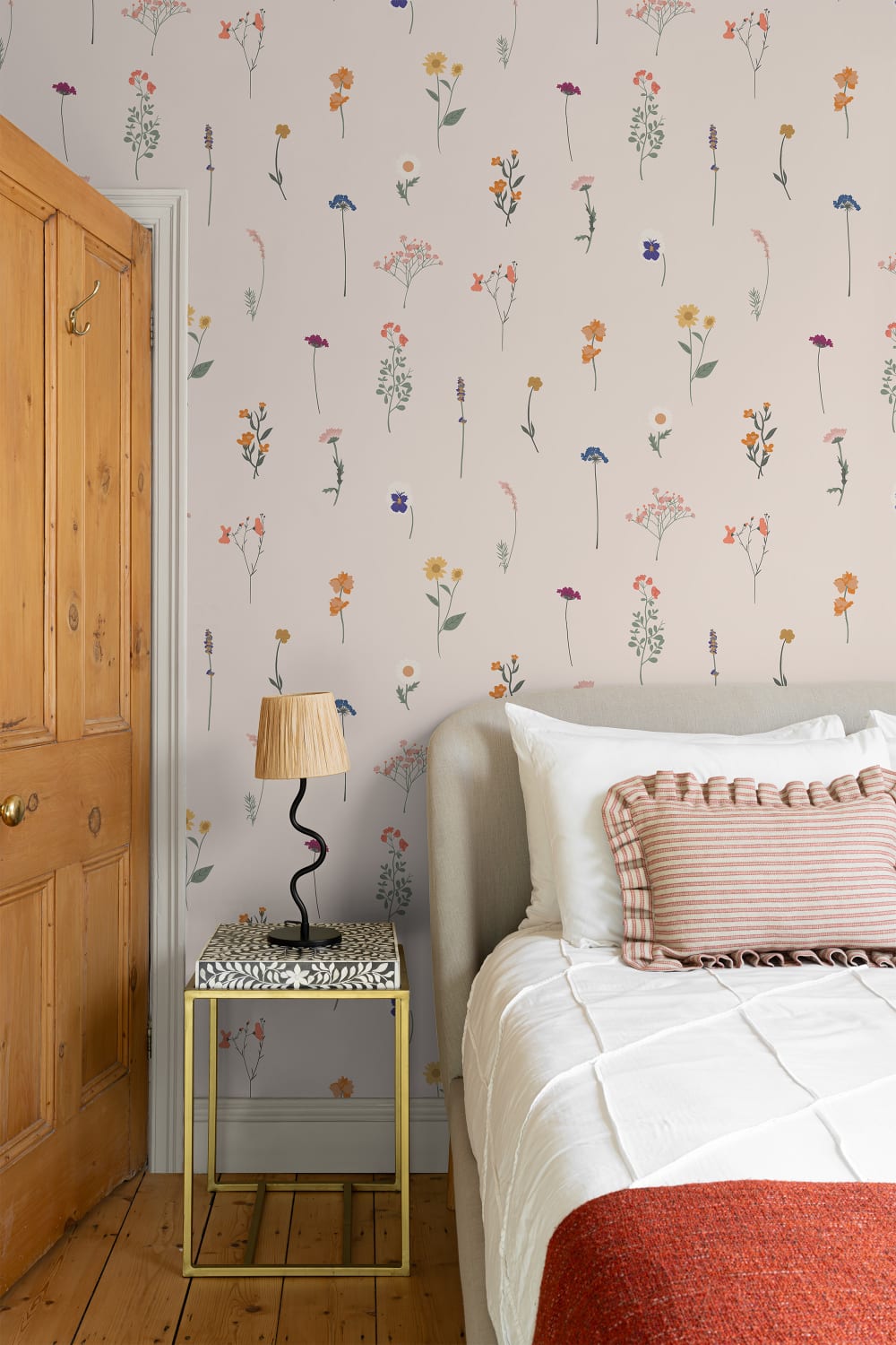 Pressed Flower Repeat Pattern Wallpaper