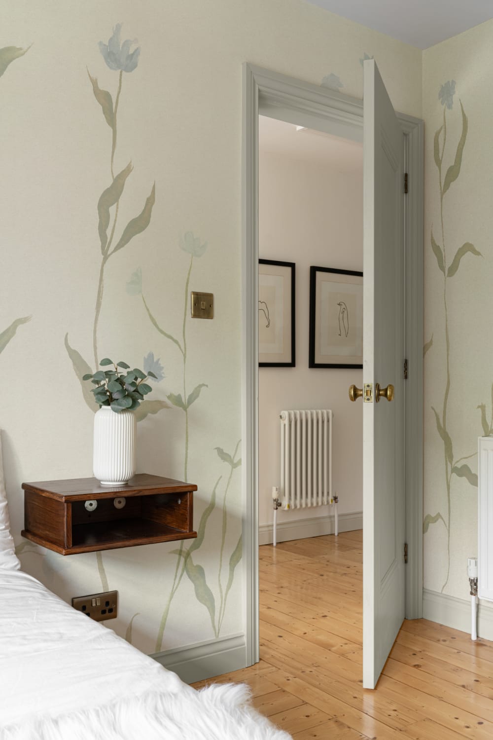 Mångfärgad akvarell blommig klassisk tapet-tapeter