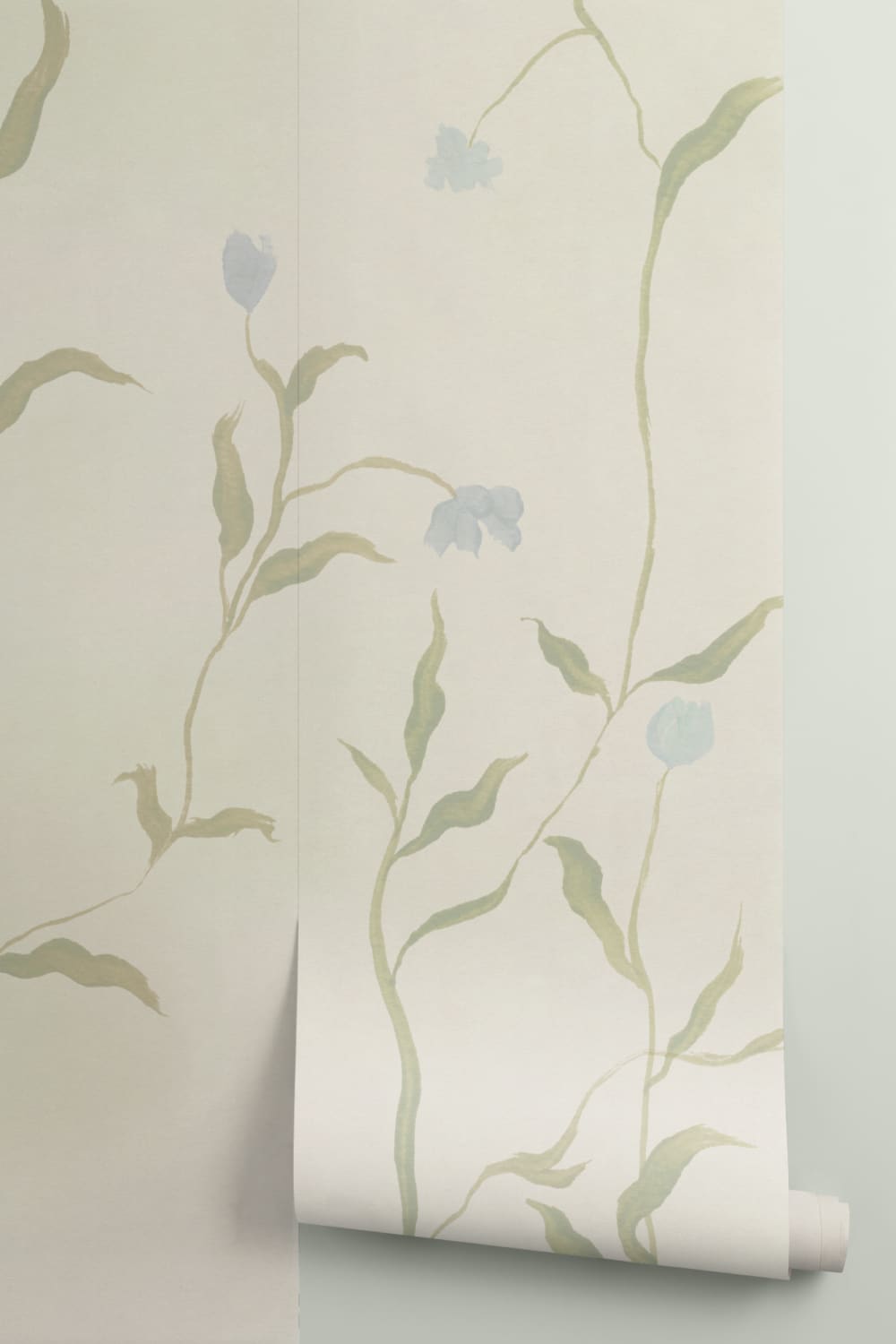 Mångfärgad akvarell blommig klassisk tapet-tapeter