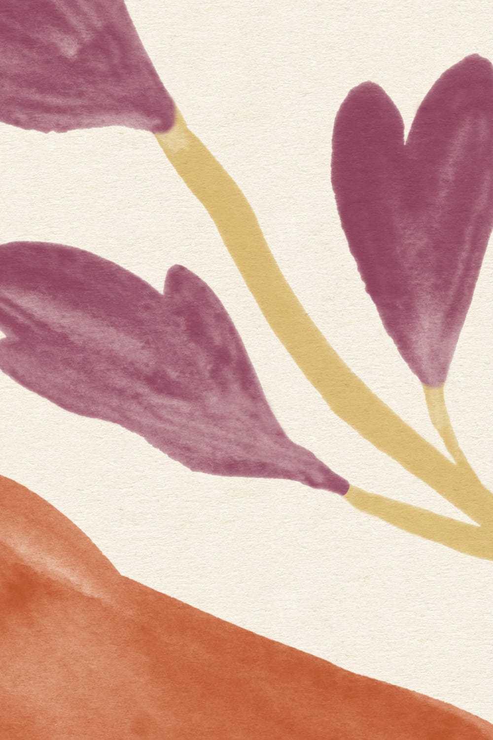 Multicolor Watercolor Leaf Botanical Mural for Vibrant Atmosphere