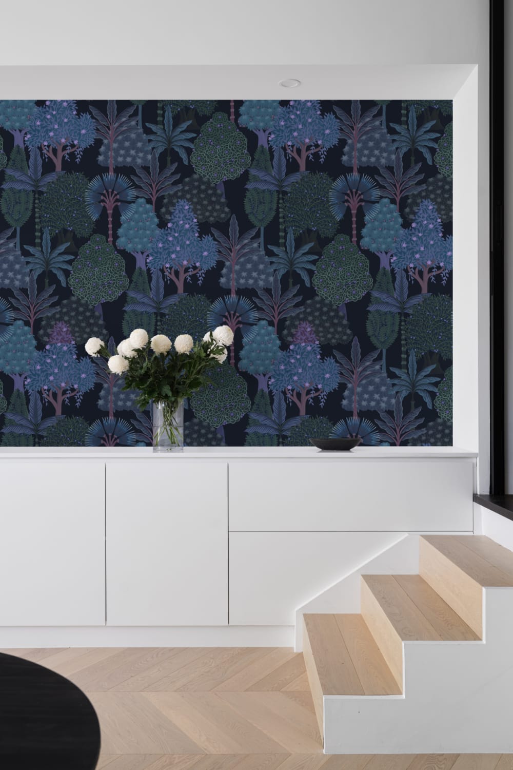 Mörk nattlig Satpura Range Mural-tapeter
