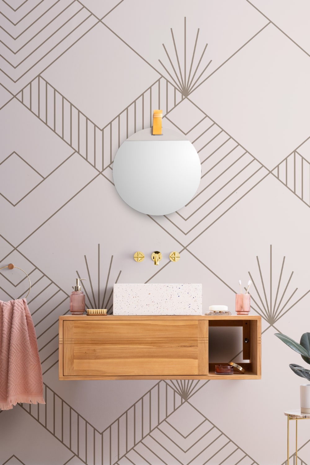 Zelda Art Deco Wallpaper Mural