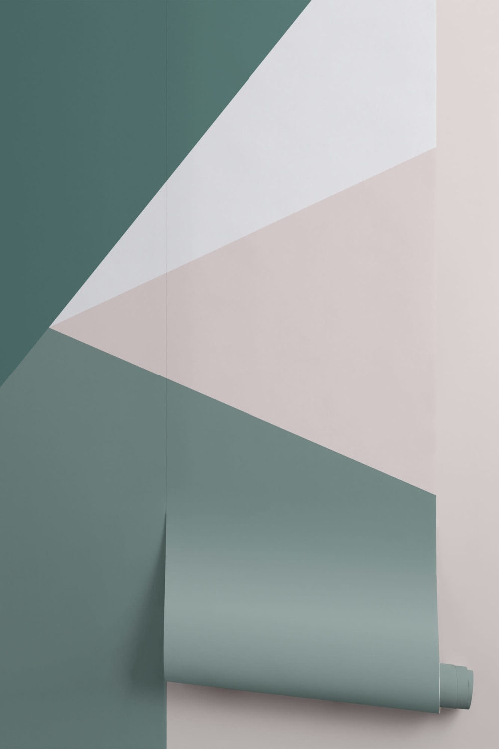 Verde Oversized Geometric Wallpaper Mural