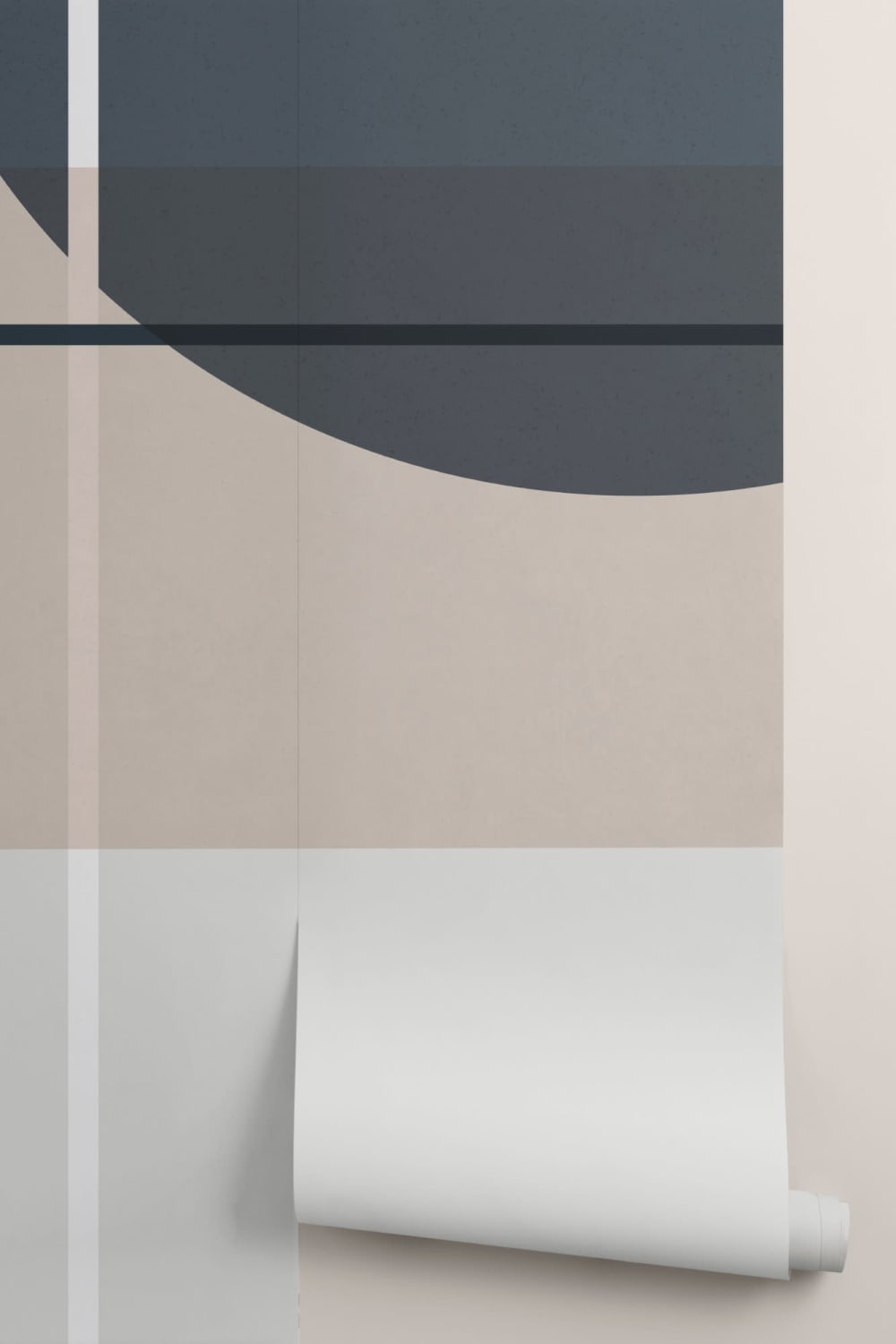 Midt århundre moderne abstrakt geometrisk fototapet