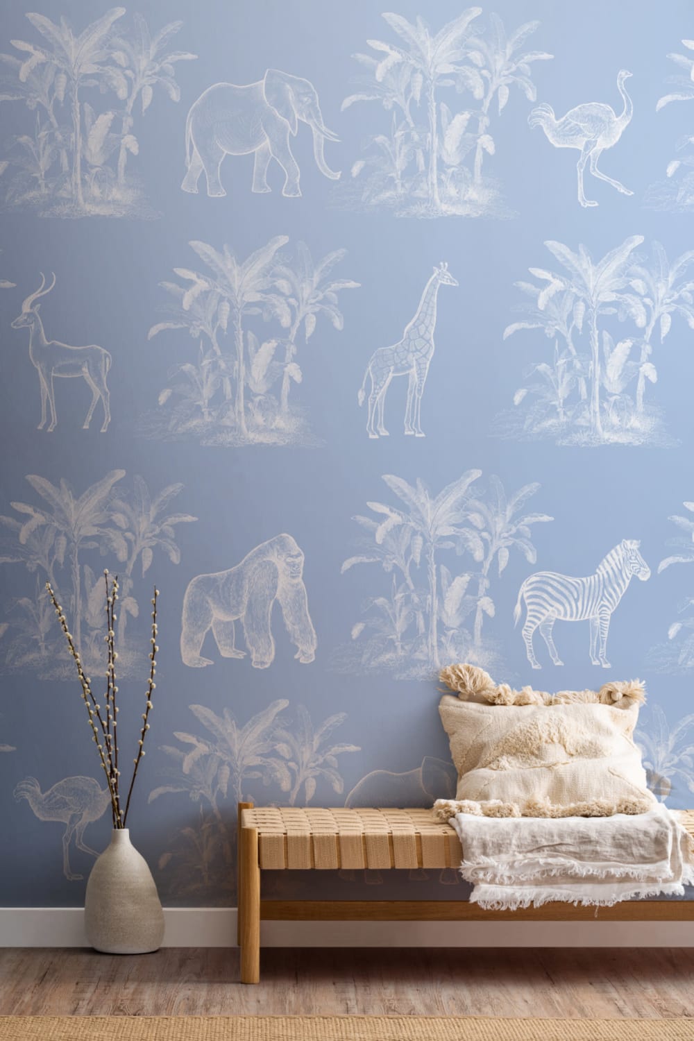 Toile de La Jungle Vintage Ontdekkingsreis Behang Muurschildering