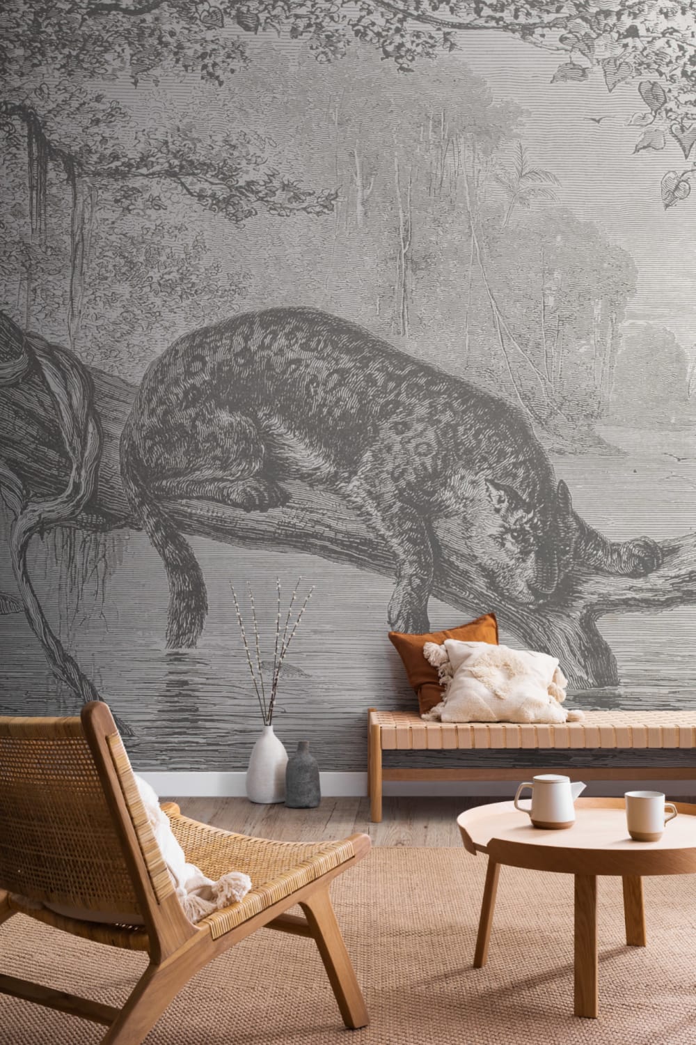 The Lazy River Vintage Explorer Wallpaper Mural