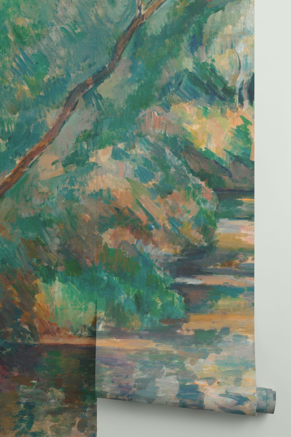The Brook Wall Mural in Natural Classic Tones