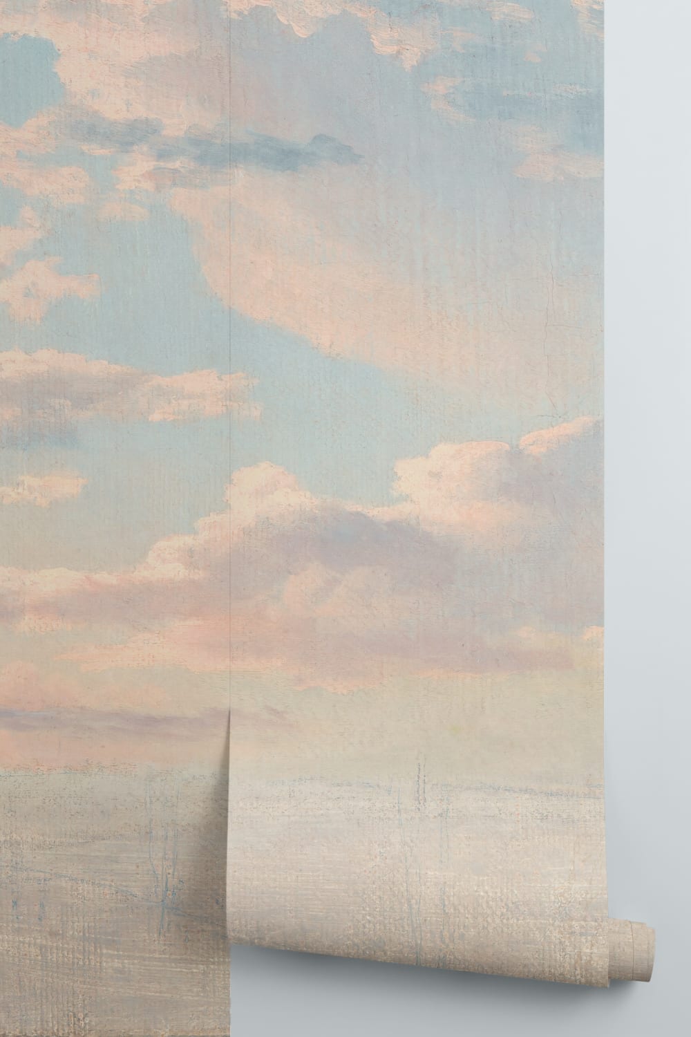 Study of Clouds Over the Sound Wall Mural in Evening Tones