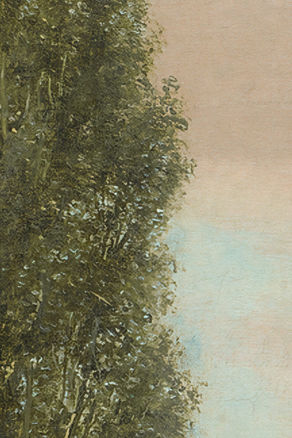 Waters Edge Classic Vintage Landscape Wall Mural by Christen Købke