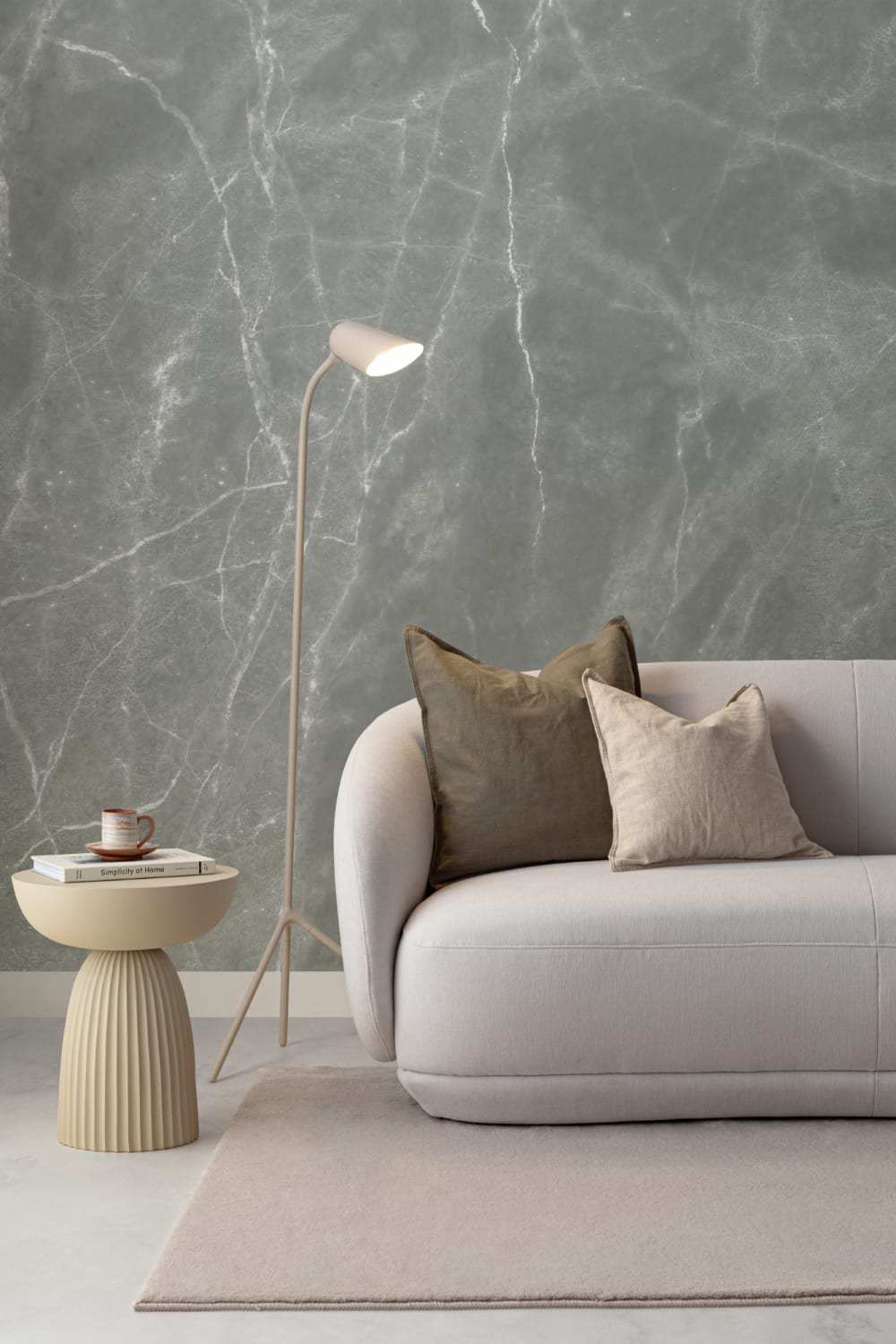 Sage Marble Effect Wallpaper Mural