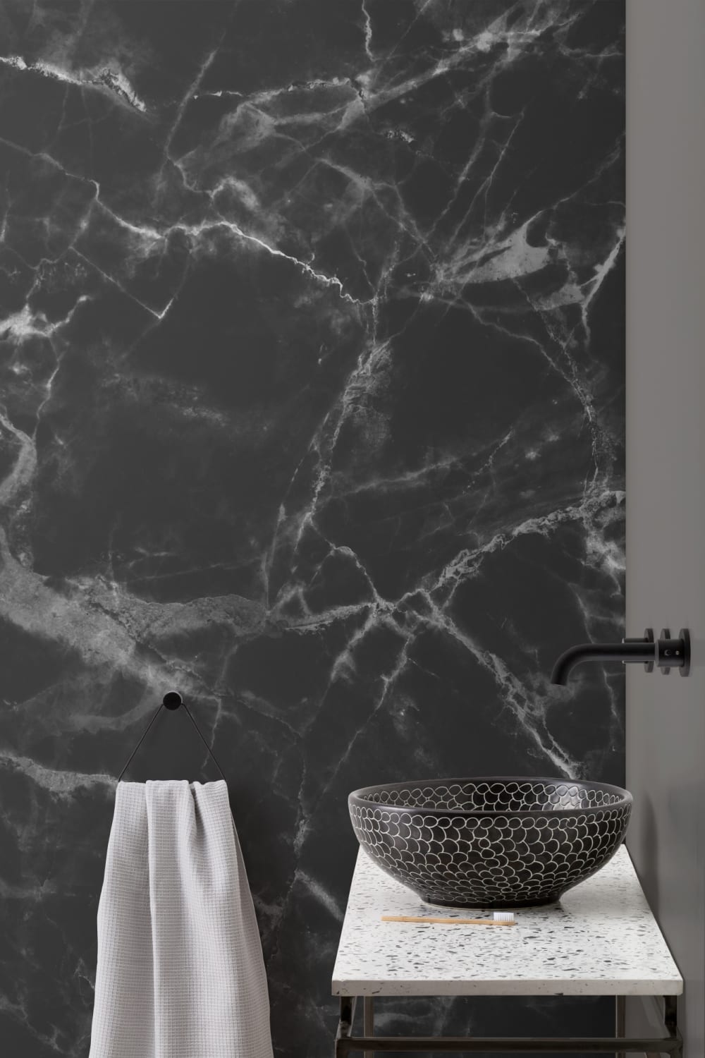 Black Marble Wallpaper Mural