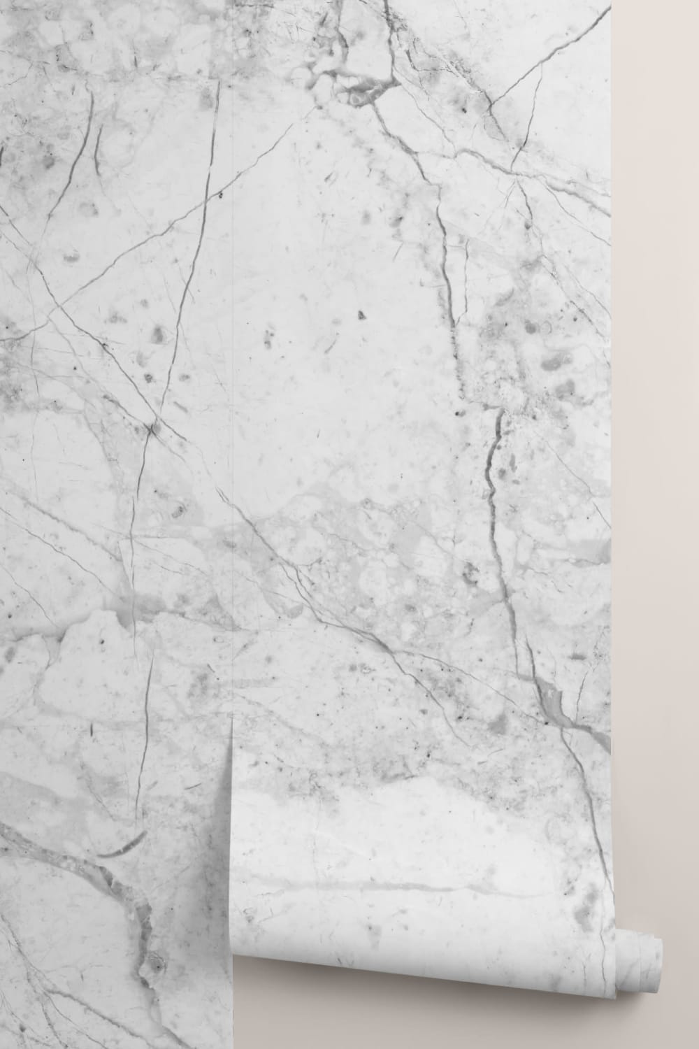 Textured White Marble Wallpaper Mural