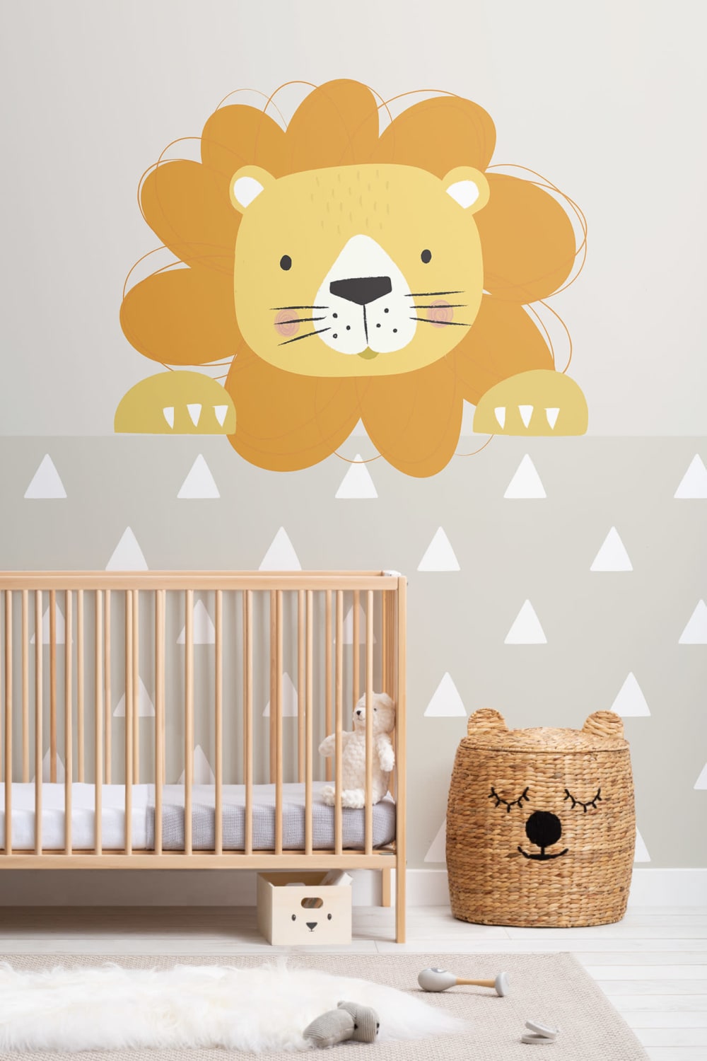 Peek-a-Boo Larry Lion fototapet