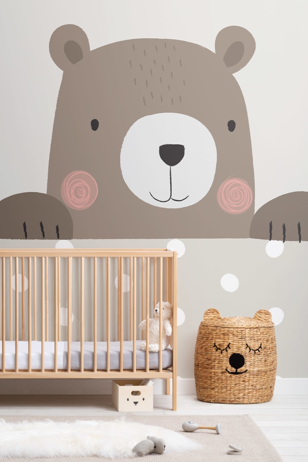 Peek-a-Boo Bernie Bear Fototapet