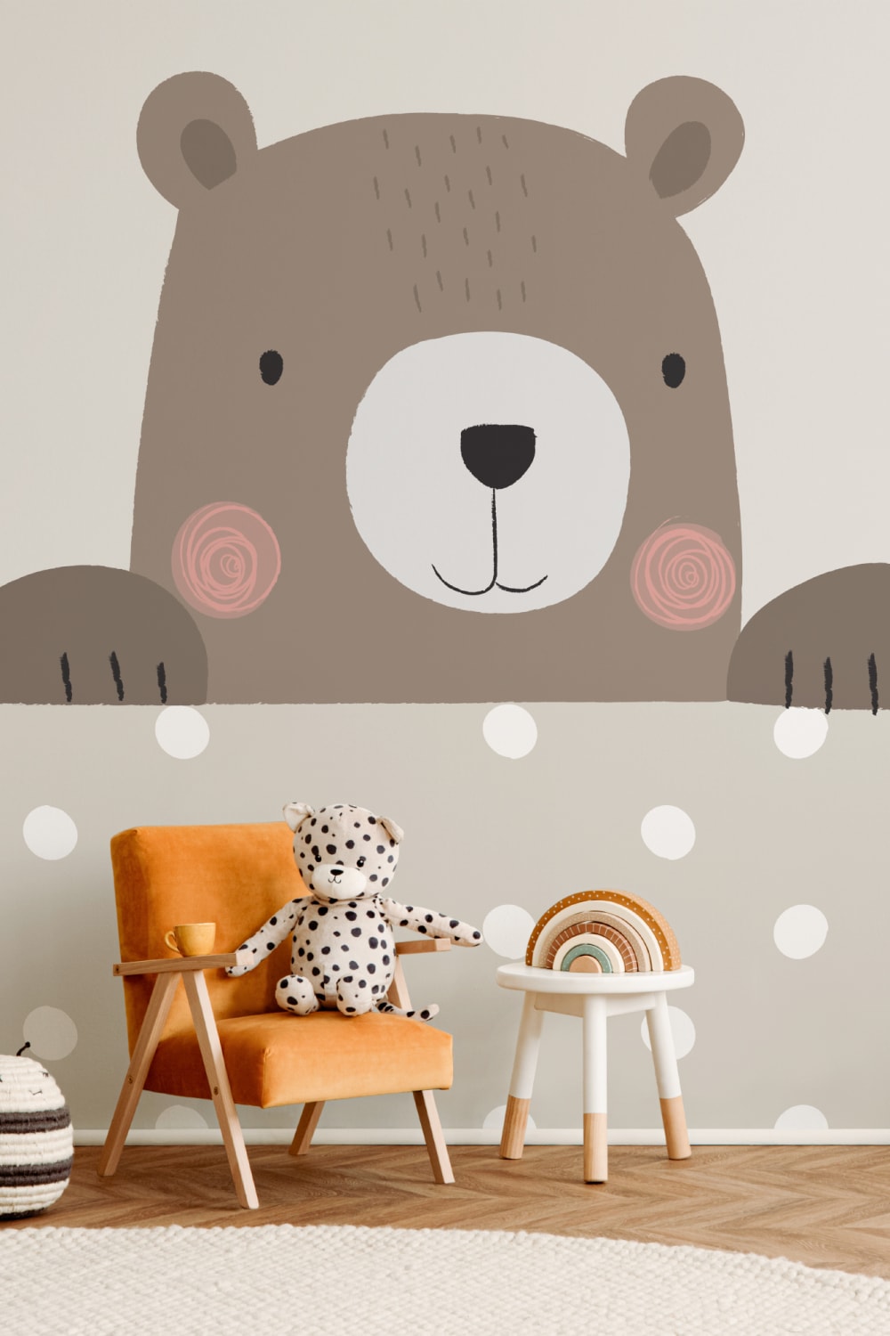 Peek-a-Boo Bernie Bear Fototapet