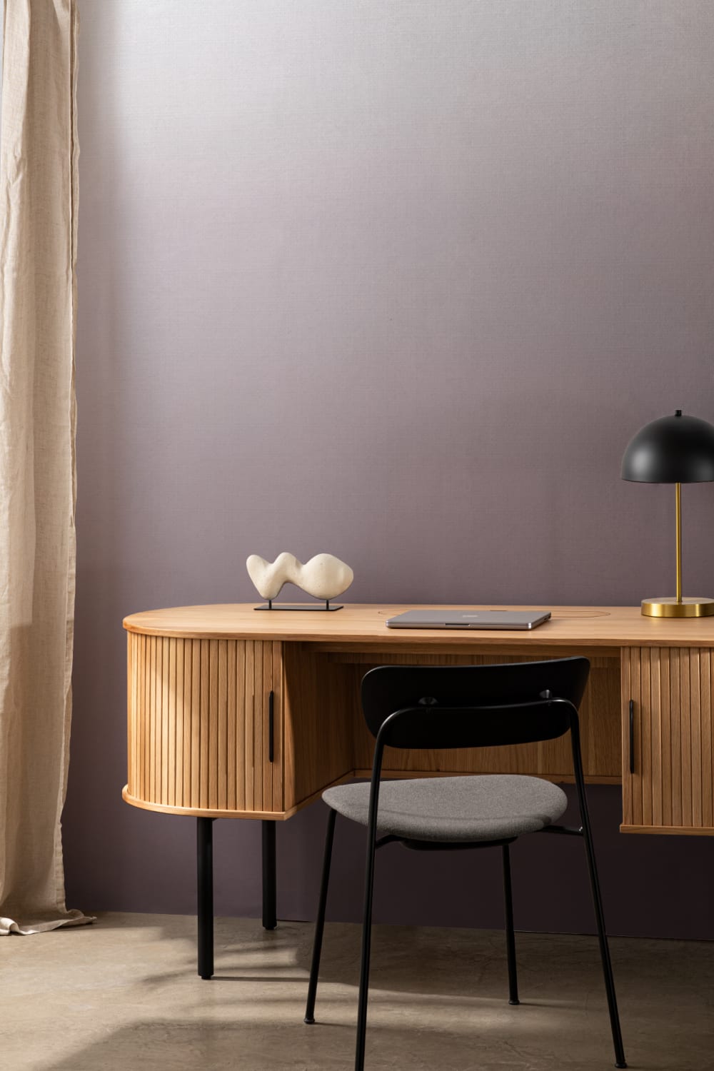 Plum Ombre Behang Muurschildering