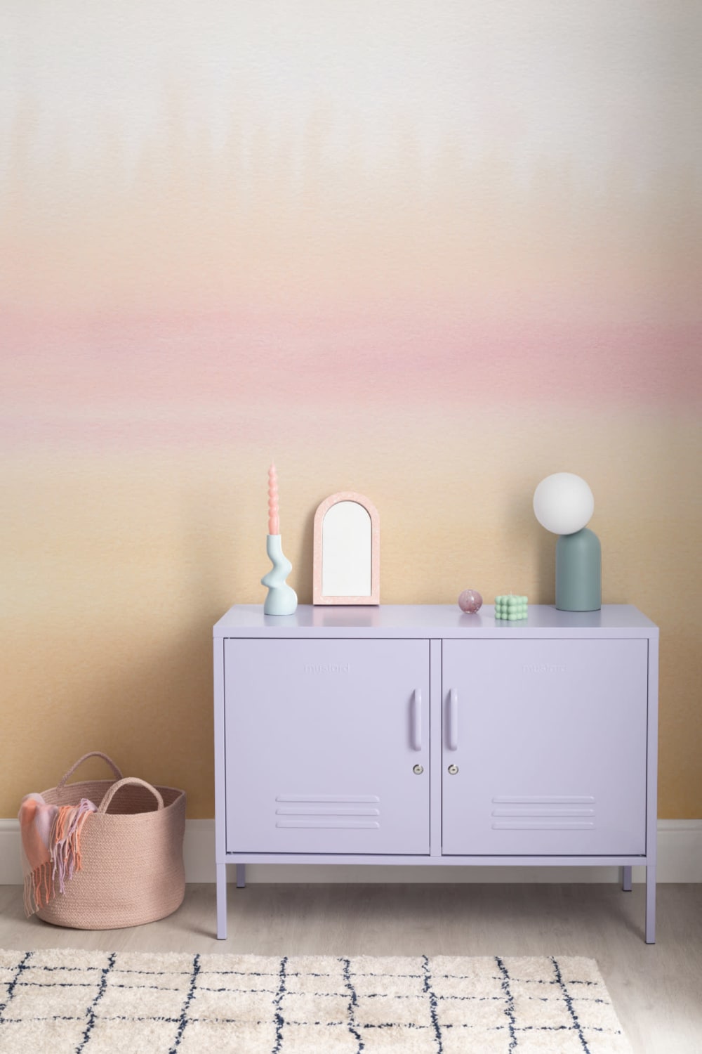 Fototapeta akwarelowa Sunset Tones Ombre