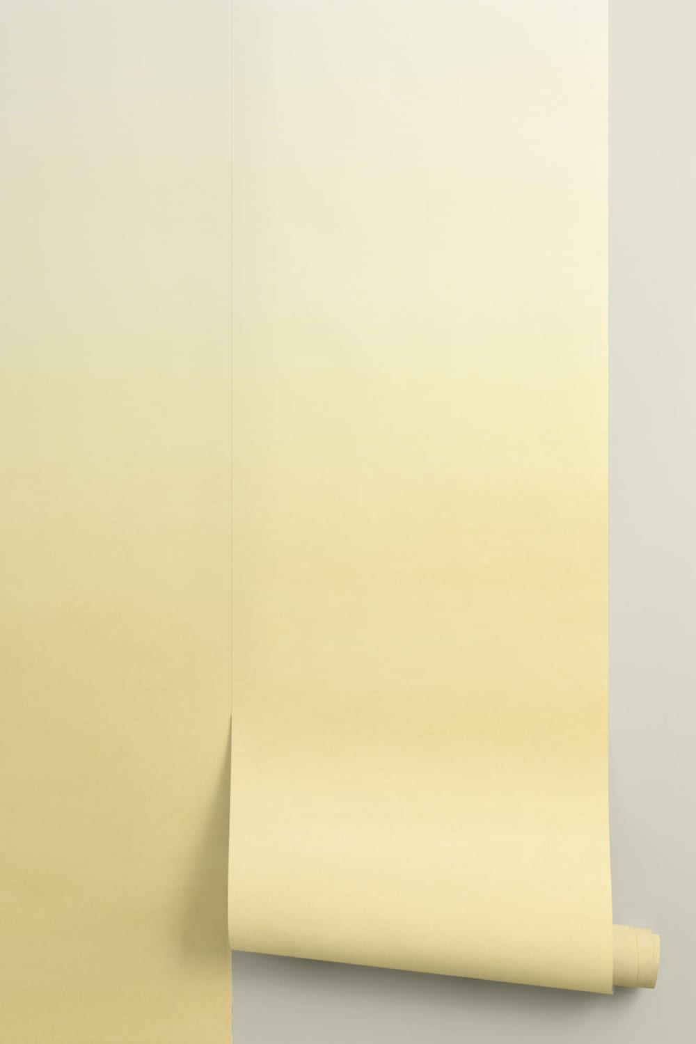 Gelbe Aquarell gemalte Ombre Design Fototapete