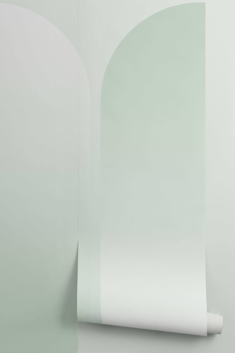 Grön Ombre Futuristisk Pill Shapes fototapet